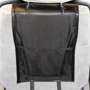 Plasticolor Seat Cover, Deluxe, Low Back, Jeep Logo, Leather, Black with White Contrast Stitching, Single – 008631R01