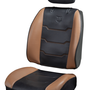 Plasticolor Seat Cover, Deluxe, Low Back, Weatherpro Logo, Leather, Black, Single, With Head Rest – 008688R01