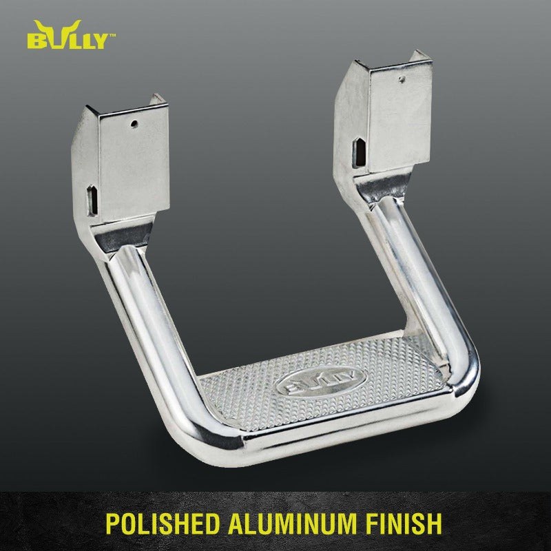 Pilot/Bully Truck Step, Cab Mount, Multi-Fit, Set of 2, Flat Step, 350 Pound Capacity, Non Extendable, Stationary, Aluminum – AS-600