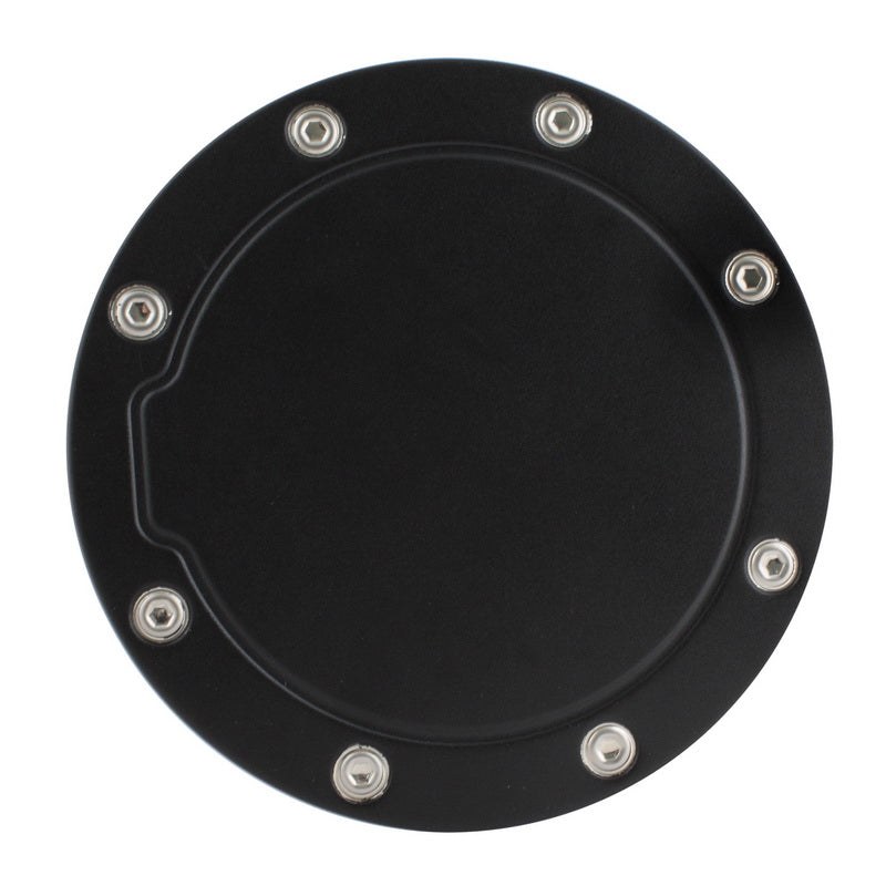 Pilot/Bully Fuel Door Cover, Black Bull, Powder Coated, T-6 Aluminum, Riveted Ring – BBS-2322