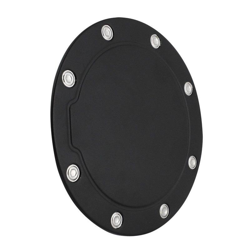 Pilot/Bully Fuel Door Cover, Black Bull, Powder Coated, T-6 Aluminum, Riveted Ring – BBS-2322