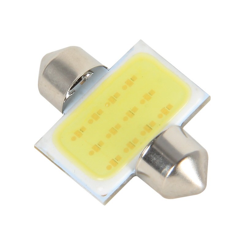 Pilot/Bully Dome Light Bulb – LED, COB (chip on Board) Series, 3175/ DE3175/ 3022/ DE3022 LED (3175 Festoon 31MM Base), Arctic White – ILC-3175AW