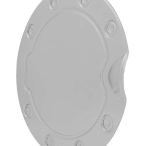 Pilot/Bully Fuel Door Cover, Polished, Stainless Steel, Riveted Outer Ring – SDG-302