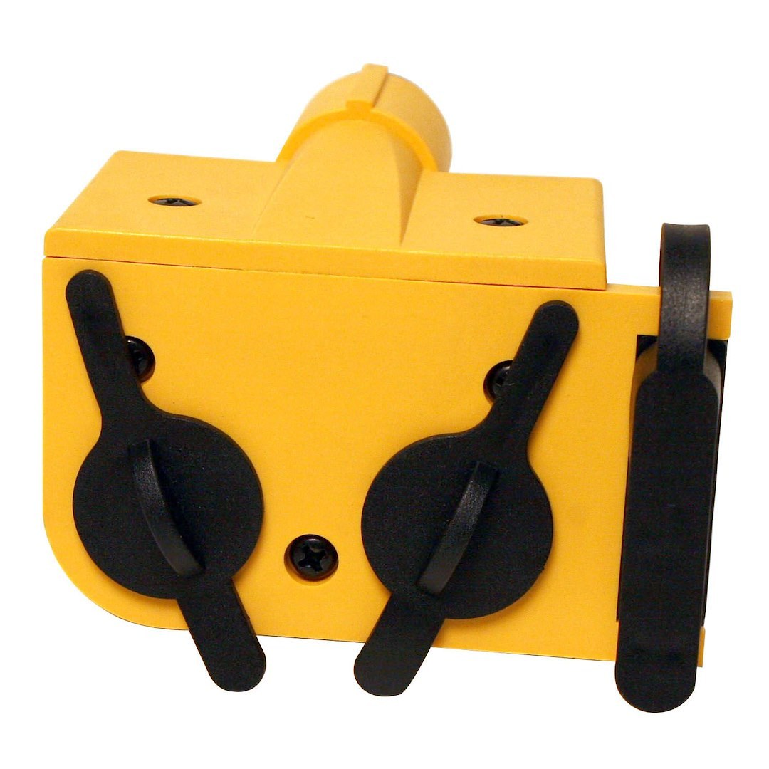 Pilot/Bully Trailer Wiring Connector Adapter, 6-WAY Pin to 4 FLAT/5 Flat/ Two 12 Volt Power Outlets – TC-129