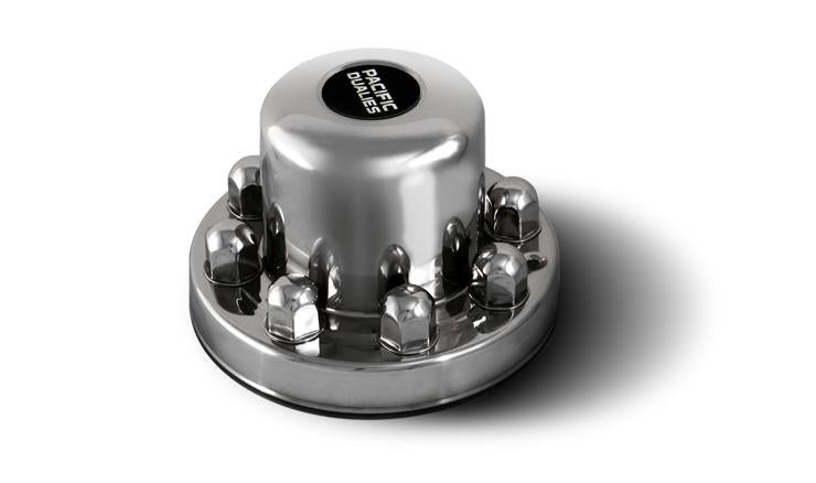 Pacific Dual Wheel Simulator Axle Cover, Fits Pacific Dualies 34/ 35/ 38/ 39 Series Wheel Simulators, Rear, Bolt-On, Polished – 38-1604