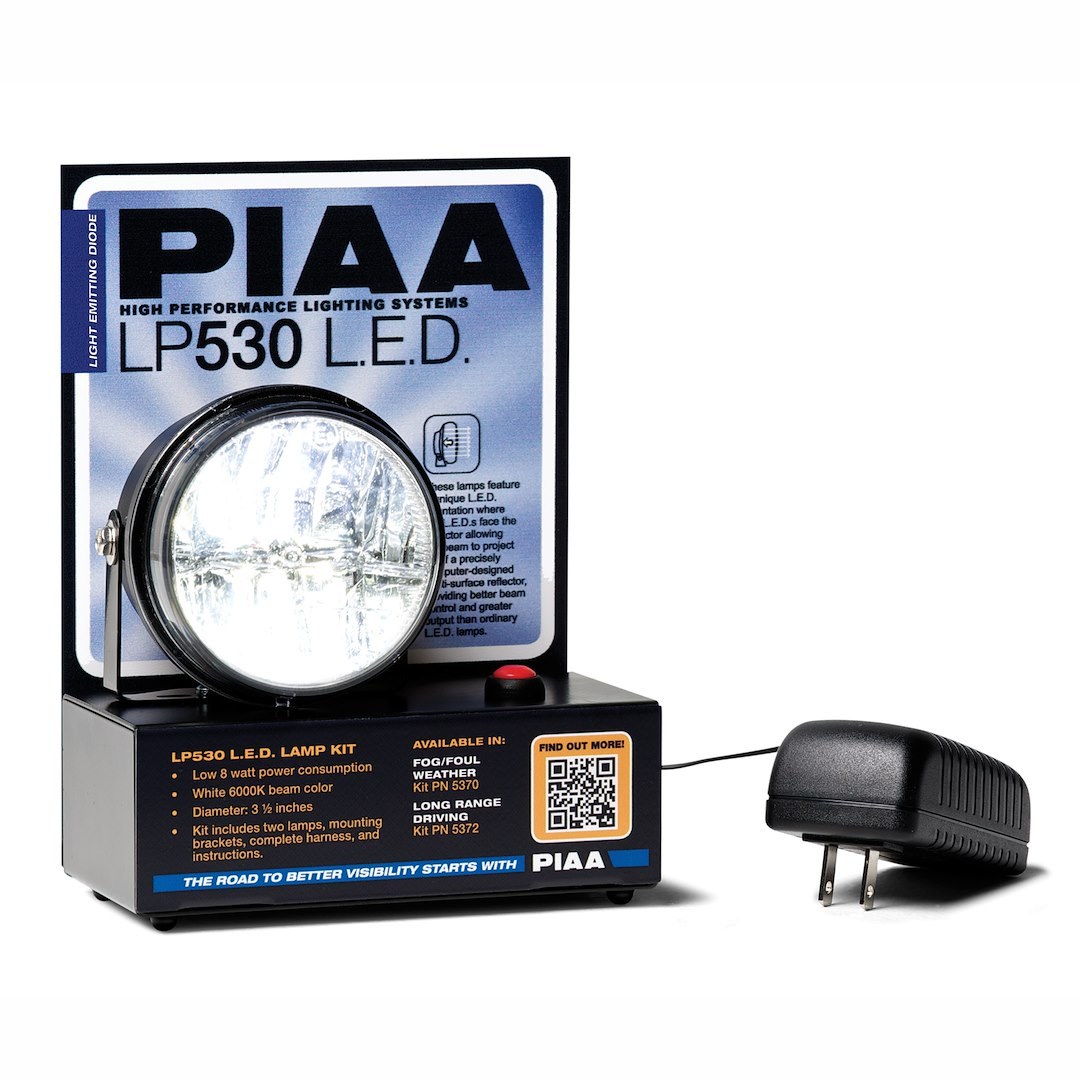 PIAA Point of Purchase Display, Xxr 530 Series, Working Display, With LP530 and Power Source – 30909