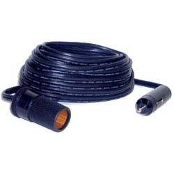 Prime Prodct Cigarette Lighter Extension Cord, 25 Foot Length, 18 Gauge, Cigarette Lighter Plug and 12 Volt Receptacle, 5 Amp, Black – 08-0917