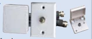 Prime Prodct TV Cable Entry Plate, Single Cable, Weather Proof, Polar White – Aug-15