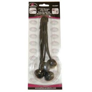 Prime Prodct Bungee Cord, Ball Bungee, Four 7 Inch Length, Ball and Loop, Black – 15-0307