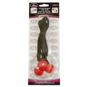 Prime Prodct Bungee Cord, Ball Bungee, Four 12 Inch Length, Ball and Loop, Black – 15-0312