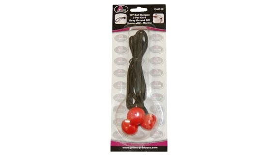 Prime Prodct Bungee Cord, Ball Bungee, Four 12 Inch Length, Ball and Loop, Black – 15-0312