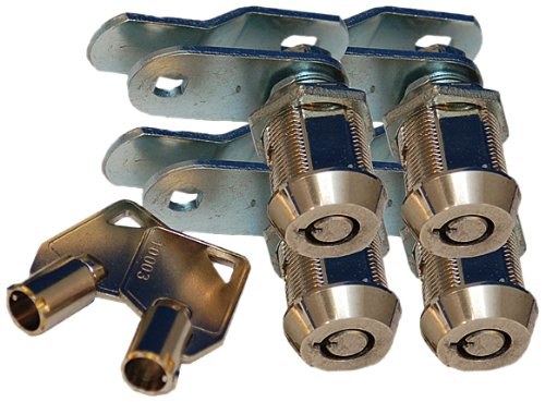 Prime Prodct Lock Cylinder, For Baggage Compartment Doors, Ace Key Cam Lock, 1-1/8 Inch Length, Round Face, Chrome Plated, Two Keys – 18-3329