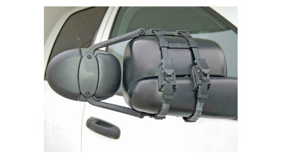 Prime Prodct Exterior Towing Mirror, Dual Head Xlr Ratchet Clip-On, Manual, Black – 30-0083