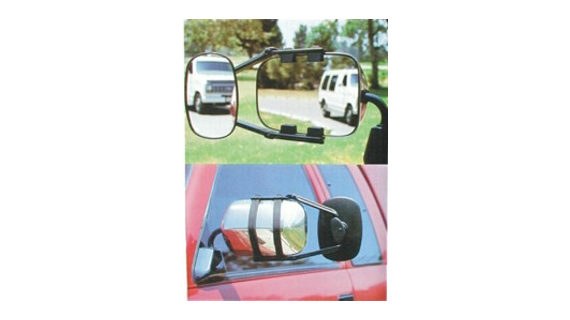 Prime Prodct Exterior Towing Mirror, Extra Large Clip-On, OEM Mirrors with Adjustable Rubber Straps, Extends 11-1/2 Inch, Manual – 30-0096