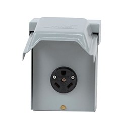 Parallax Pwr Receptacle, 120 Volt/ 30 Amp, Non Ground Fault Interrupter – U013P