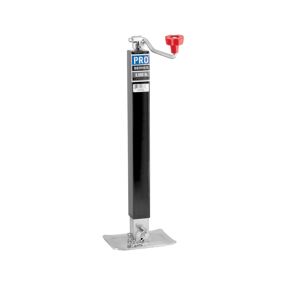 Pro Series Trailer Tongue Jack, Topwind, Manual Square Tube Trailer Jack, 8000 Pound Capacity, 22.9 to 51-1/2 Inch High – 1400800383