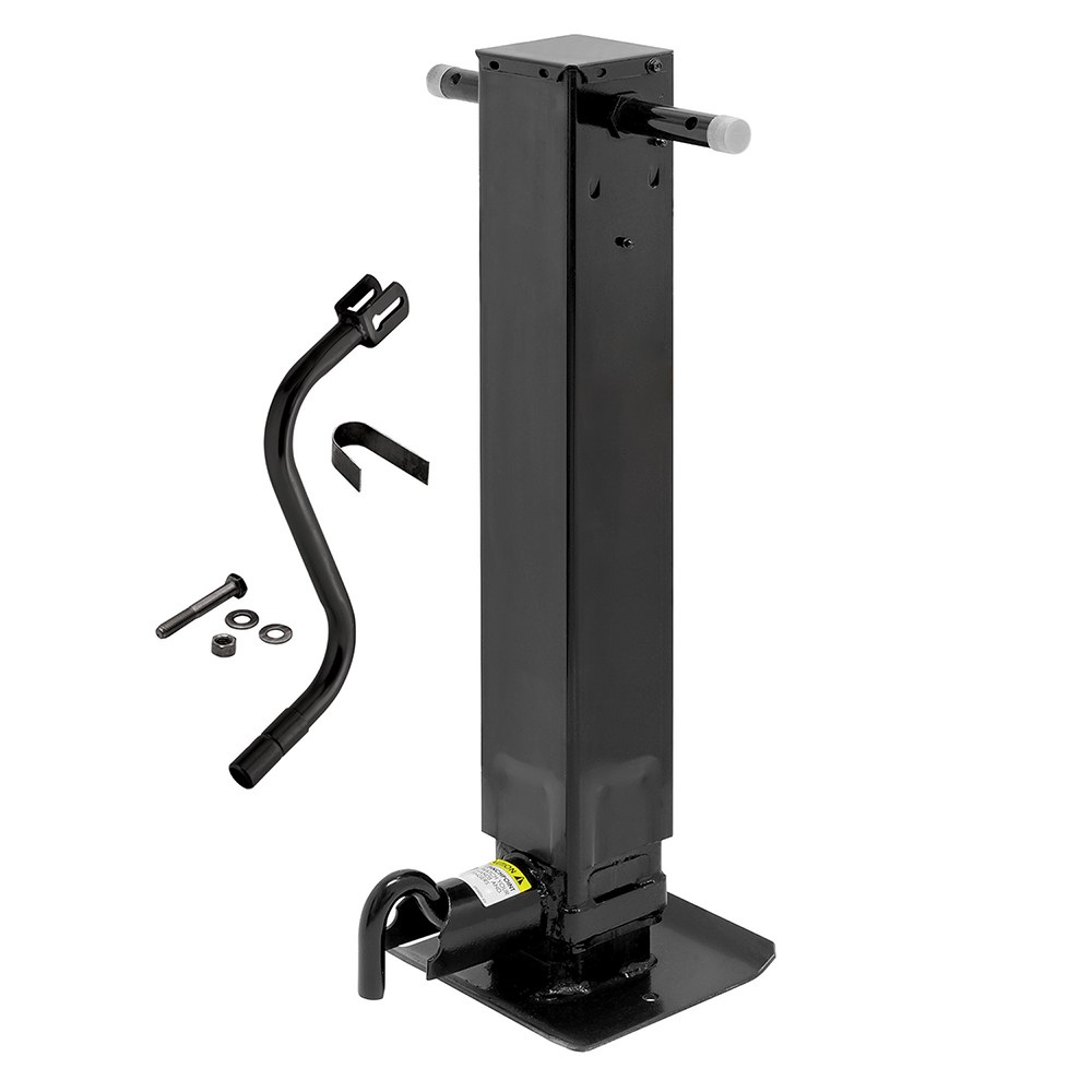 Pro Series Trailer Tongue Jack, Sidewind, Manual Square Tube Trailer Jack, 12000 Pound Capacity, 28.25 to 54-1/4 Inch High, Painted – 1400950376