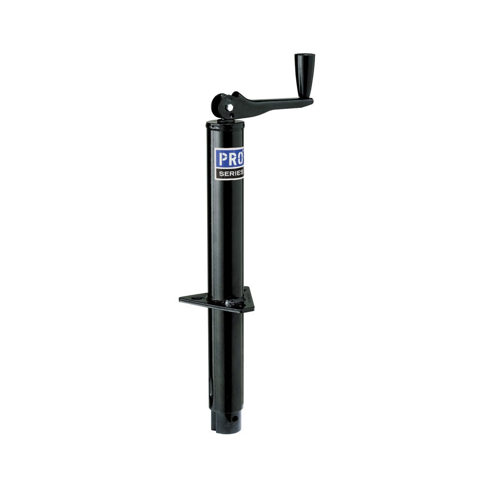 Pro Series Trailer Tongue Jack, Topwind, Manual A-Frame, 2000 Pound Capacity, 8 to 22 Inch High, Painted, Black, Steel – EA20000103