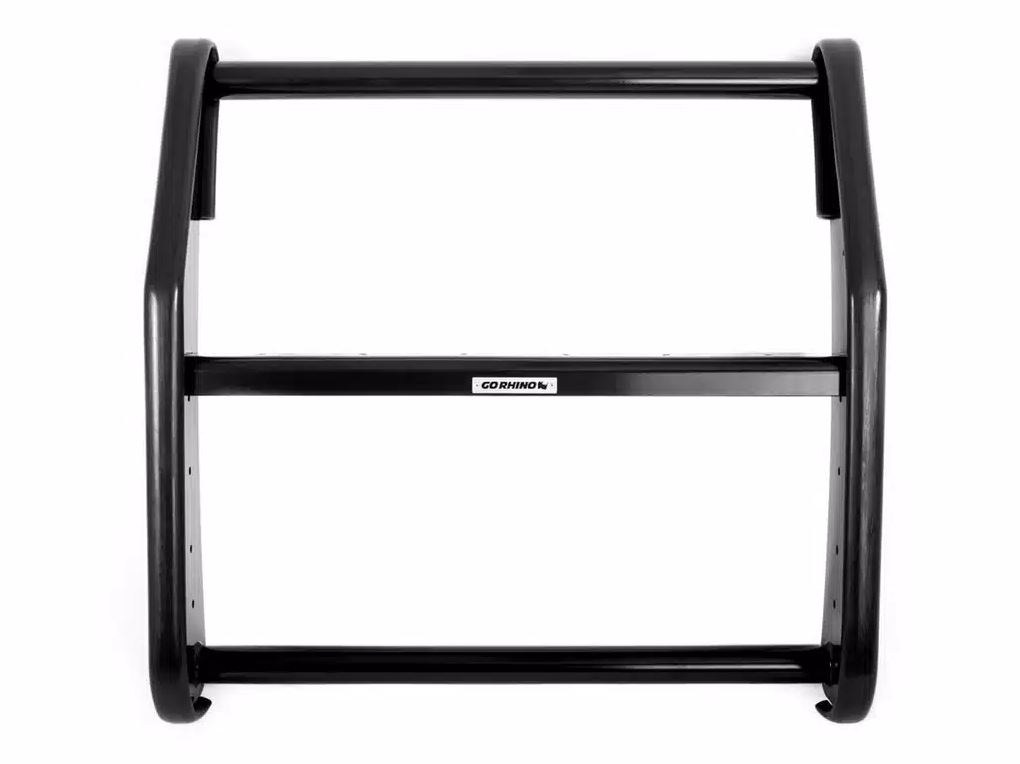 Public Safty Bumper Push Bar, 5000 Series, Semi-Gloss, Black, Steel, 3 Inch Diameter, Without Wrap Around Brush Guard – 5165