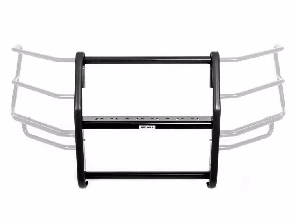 Public Safty Bumper Push Bar, 5000 Series, Semi-Gloss, Black, Steel, 3 Inch Diameter, Without Wrap Around Brush Guard – 5165