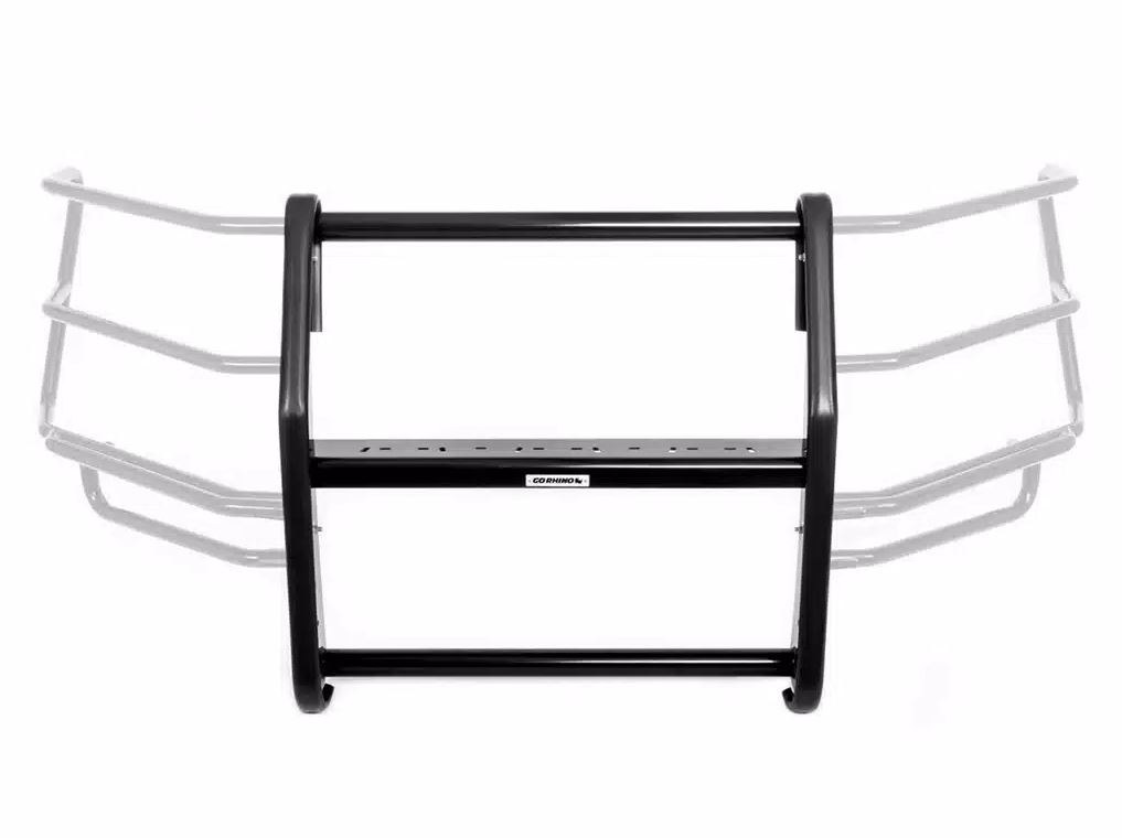Public Safty Bumper Push Bar, 5000 Series, Textured, Black, Aluminum, 3 Inch Diameter, Without Wrap Around Brush Guard – 5165A