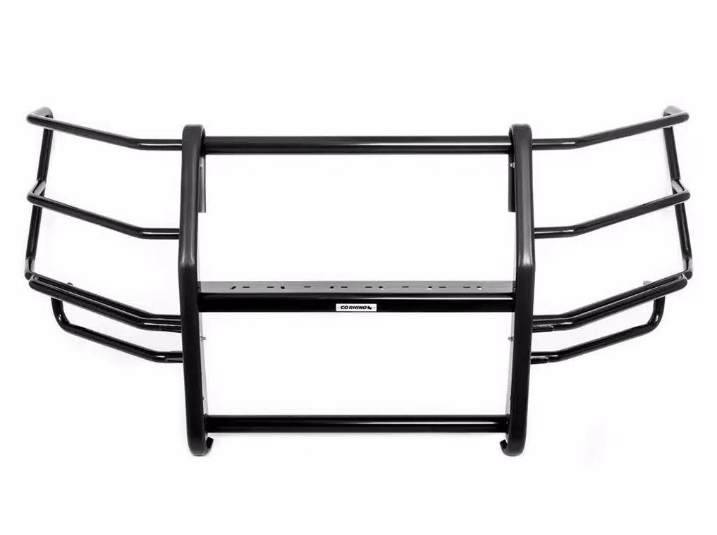 Public Safty Bumper Push Bar, 5000 Series, Textured, Black, Aluminum, 3 Inch Diameter, Without Wrap Around Brush Guard – 5165A