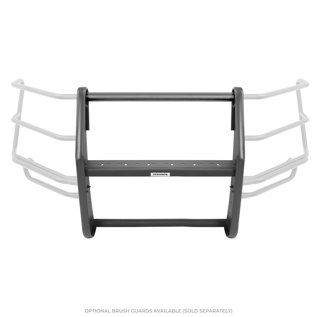 Public Safty Bumper Push Bar, 5000 Series, Textured, Black, Aluminum, 2 Inch Diameter, Without Wrap Around Brush Guard – 5168A
