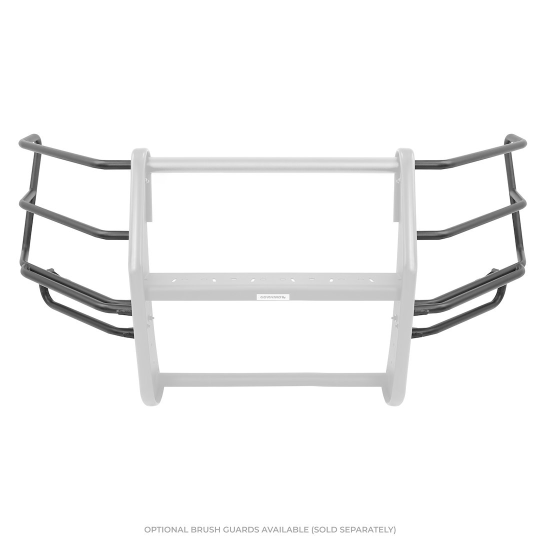 Public Safty Bumper Push Bar, 5000 Series, Textured, Black, Aluminum, 2 Inch Diameter, Without Wrap Around Brush Guard – 5168A