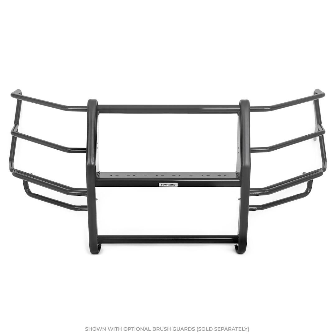 Public Safty Bumper Push Bar, 5000 Series, Textured, Black, Aluminum, 2 Inch Diameter, Without Wrap Around Brush Guard – 5168A