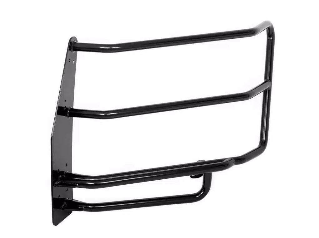 Public Safty Brush Guard, 5000 Series, Without Insert Bars, Semi-Gloss, Black, Heavy Gauge Steel, Mounts to Bumper Push Bar 5202 – 5202WHD