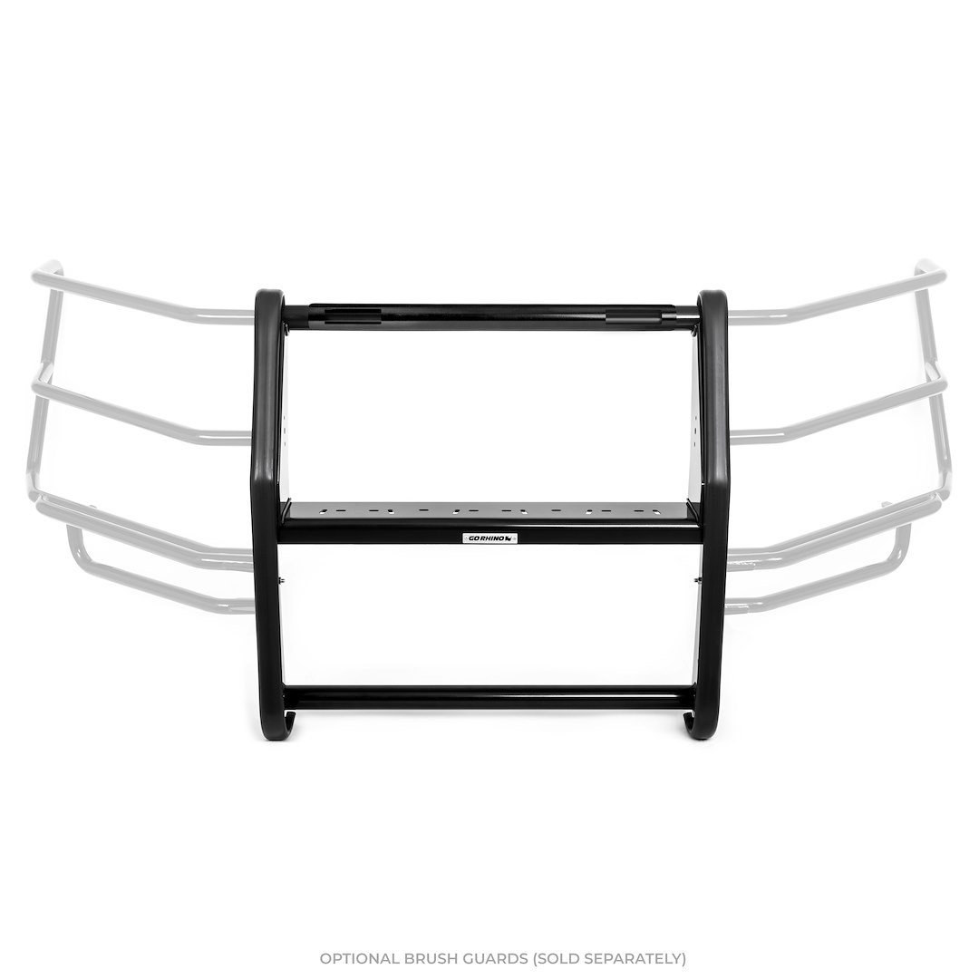 Public Safty Bumper Push Bar, Lr Series, Semi-Gloss, Black, Steel, 2 Inch Diameter, Without Wrap Around Brush Guard – 5297-2LFE