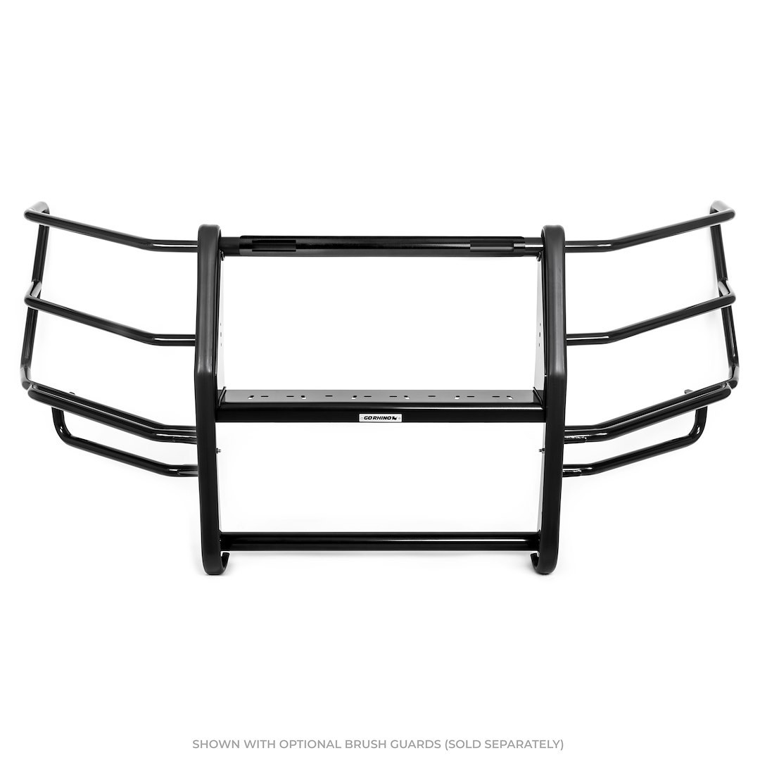 Public Safty Bumper Push Bar, Lr Series, Semi-Gloss, Black, Steel, 2 Inch Diameter, Without Wrap Around Brush Guard – 5297-2LFE