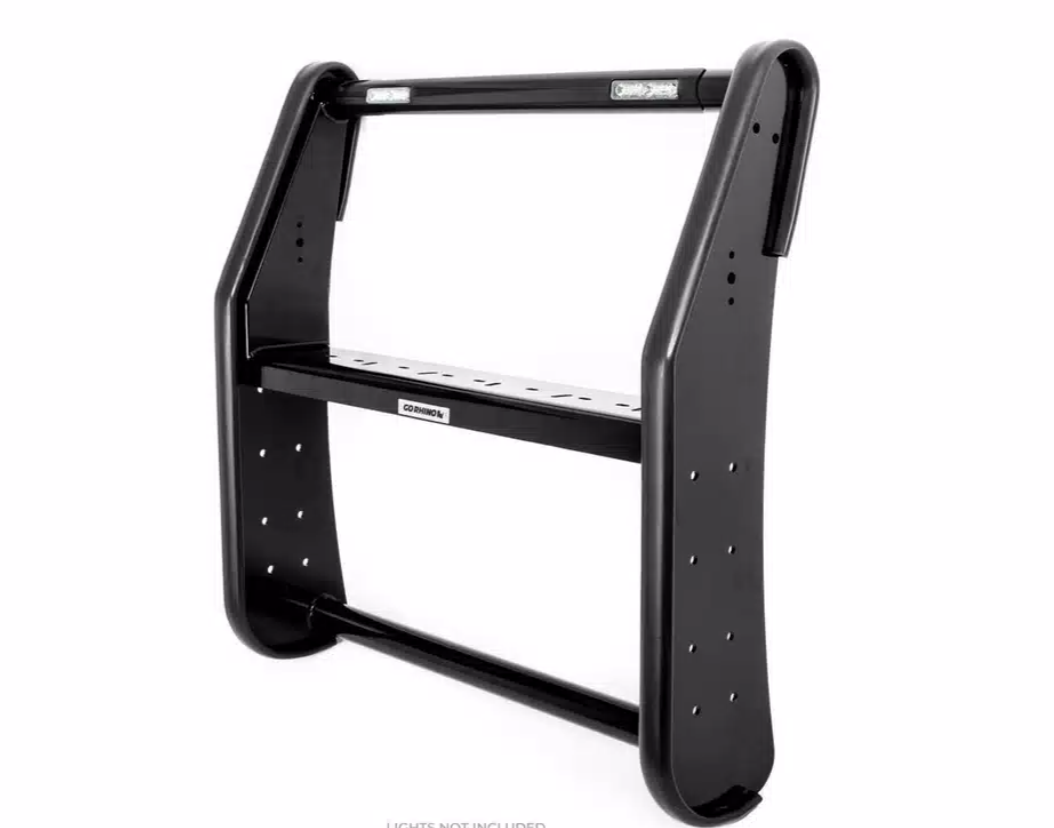 Public Safty Bumper Push Bar, Lr Series, Semi-Gloss, Black, Steel, 2 Inch Diameter, Without Wrap Around Brush Guard – 5342-2L52
