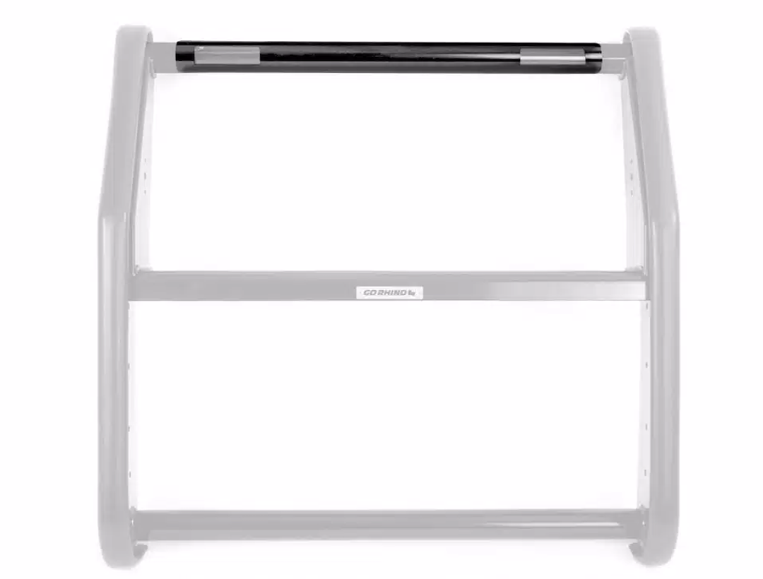 Public Safty Bumper Push Bar, Lr Series, Semi-Gloss, Black, Steel, 2 Inch Diameter, Without Wrap Around Brush Guard – 5342-2L52