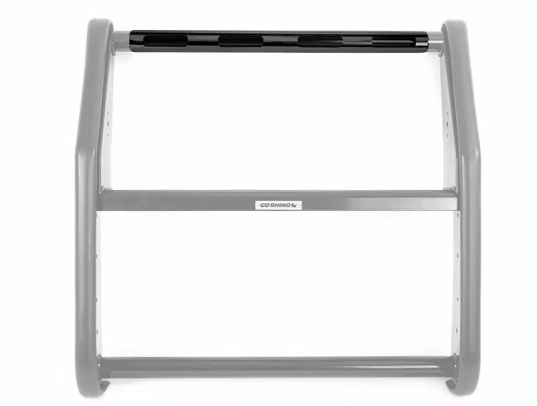 Public Safty Bumper Push Bar, Lr Series, Semi-Gloss, Steel, 2 Inch Diameter, Without Wrap Around Brush Guard – 5342-4L52