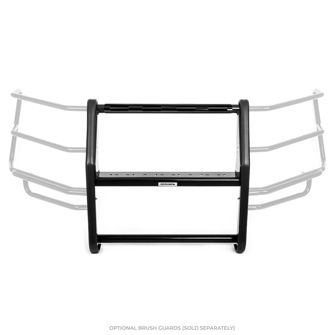 Public Safty Bumper Push Bar, Lr Series, Semi-Gloss, Black, Steel, 2 Inch Diameter, Without Wrap Around Brush Guard – 5342-4L71