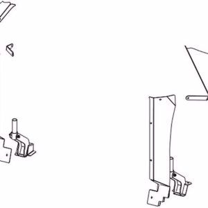 Public Safty Rear Seat Partition Installation Kit, With Upper and Lower Filler Panels/ Mounting Brackets/ Hardware – 570341