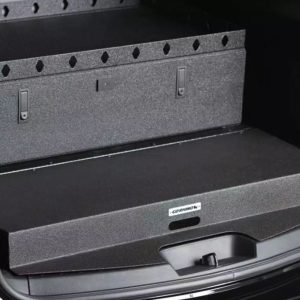 Public Safty Cargo Organizer, Behind-The-Seat, One Compartment, 21 Inch Length X 12 Inch Height, Black, Steel, With Locks – 571221P