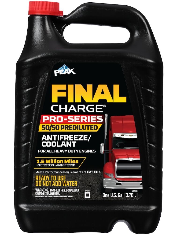 Peak/Herclnr Engine Coolant, Final Charge Pro Series ™, 50/50 Pre-Diluted, 10 Year Service Life, 1 Gallon Jug, Single – FPRB53