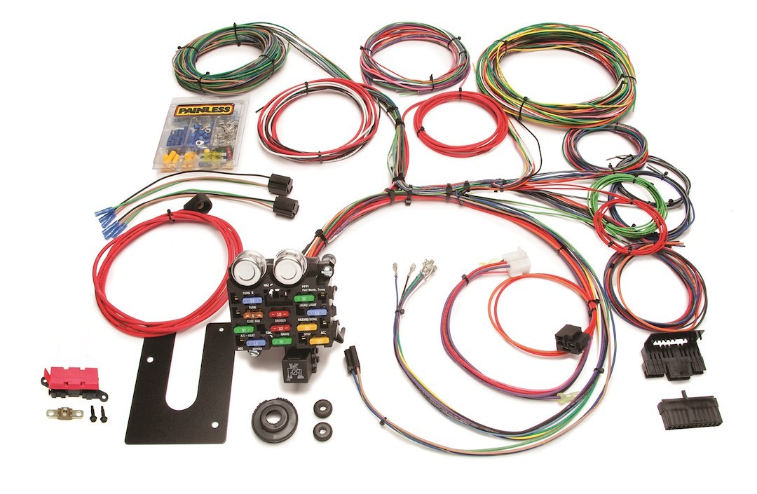 Painless Wrg Chassis Wiring Harness, For Use with GM Keyed Column, 21 Circuit – 10101