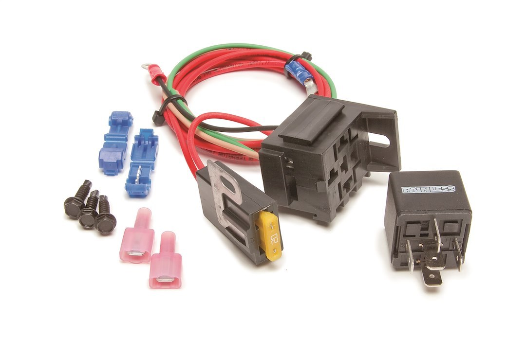 Painless Wrg Headlight Relay, 40 Amp, With Relay Base/ Wiring Harness – 30802