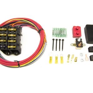 Painless Wrg Fuse Block, Cirkit Boss, 12 Volt, Auxiliary with 40 Amp Relay, 3 Constant Hot Circuit/ 4 Ignition Hot Circuits – 70207