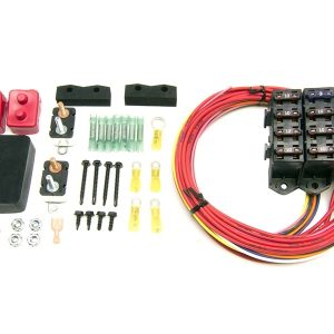 Painless Wrg Fuse Block, Cirkit Boss, 12 Volt, Auxiliary with Two 40 Amp Relays, 7 Ignition Hot Circuits, Uses Blade Style Fuses – 70217
