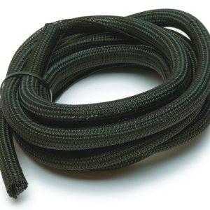 Painless Wrg Wire Loom, Powerbraid, Braided, Black, With 10 Foot Length of 1/2 Inch Diameter Tubing – 70902