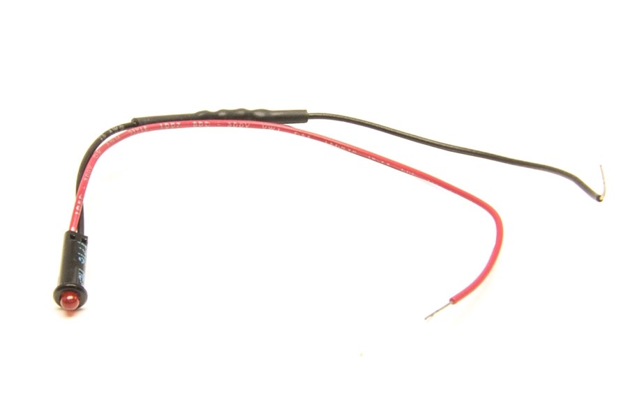 Painless Wrg Gauge Warning Light, For 1/8 Inch Hole, LED, Red Lens – 80201
