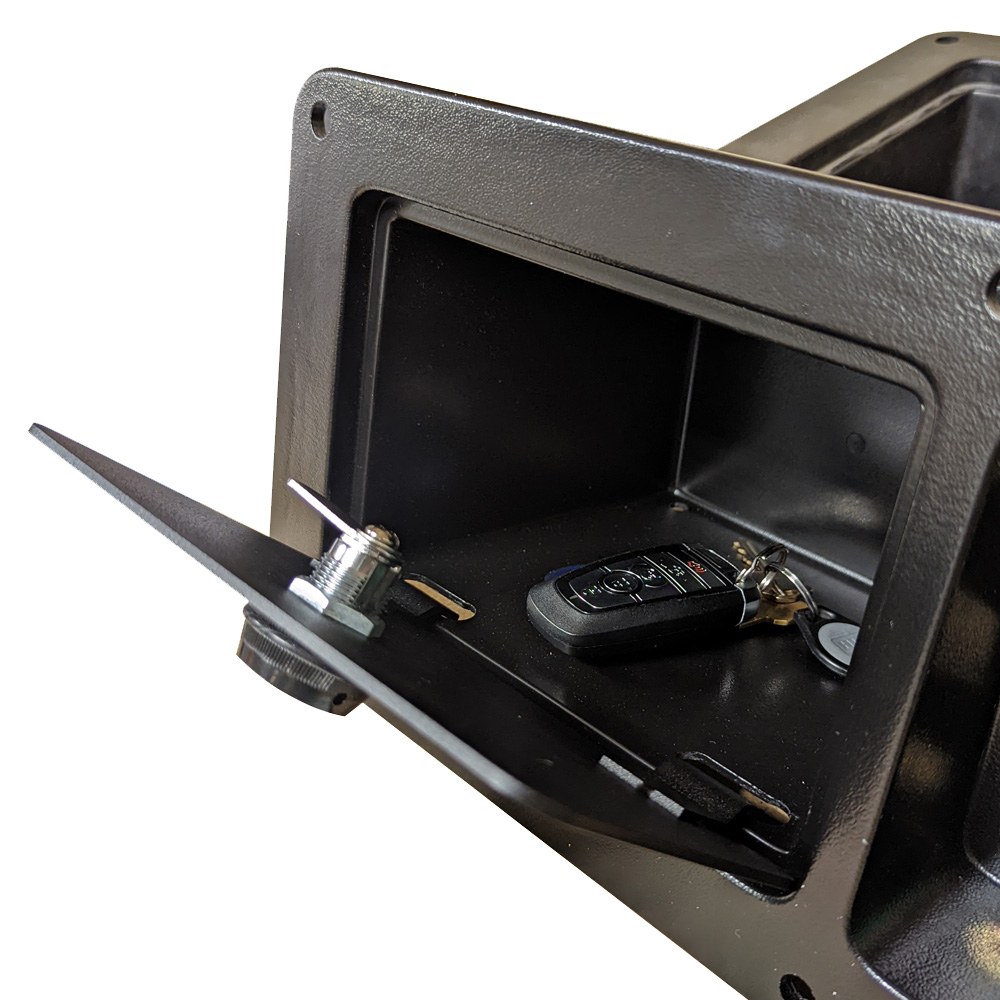 Popnlock Llc Safe, Truck Bed Safe, 3-DIAL Numbered Lock with Dust Cover, Powder Coated, Black, Steel – PL5230