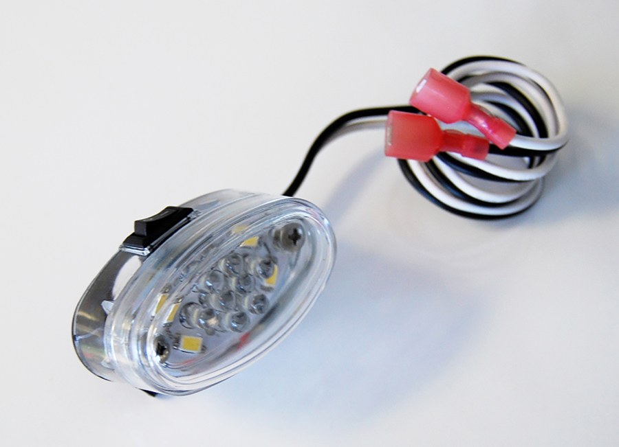 Popnlock Llc Cargo Area Light – LED, Load N Lock, Use with Power Pop Kit or Any Truck Cap or Tonneau Cover, Hard Wired, Clear – PL9135