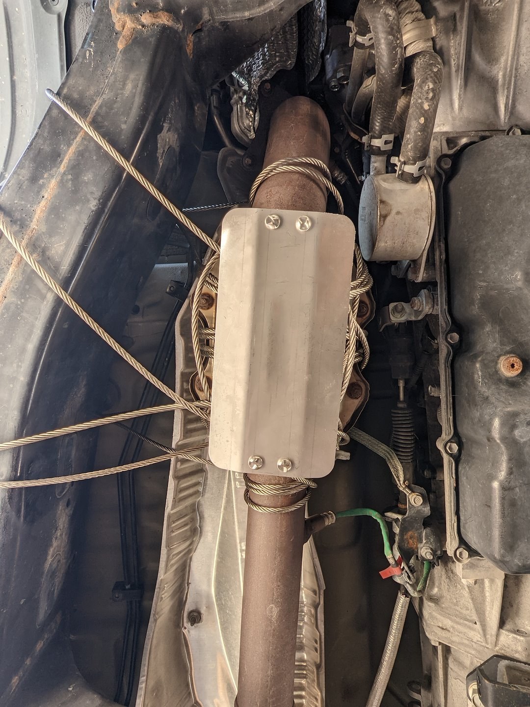Popnlock Llc Catalytic Converter Anti Theft Device, Cat-Rap™, Wrap Type, Without Audible Alarm, Stainless Steel – PL9800