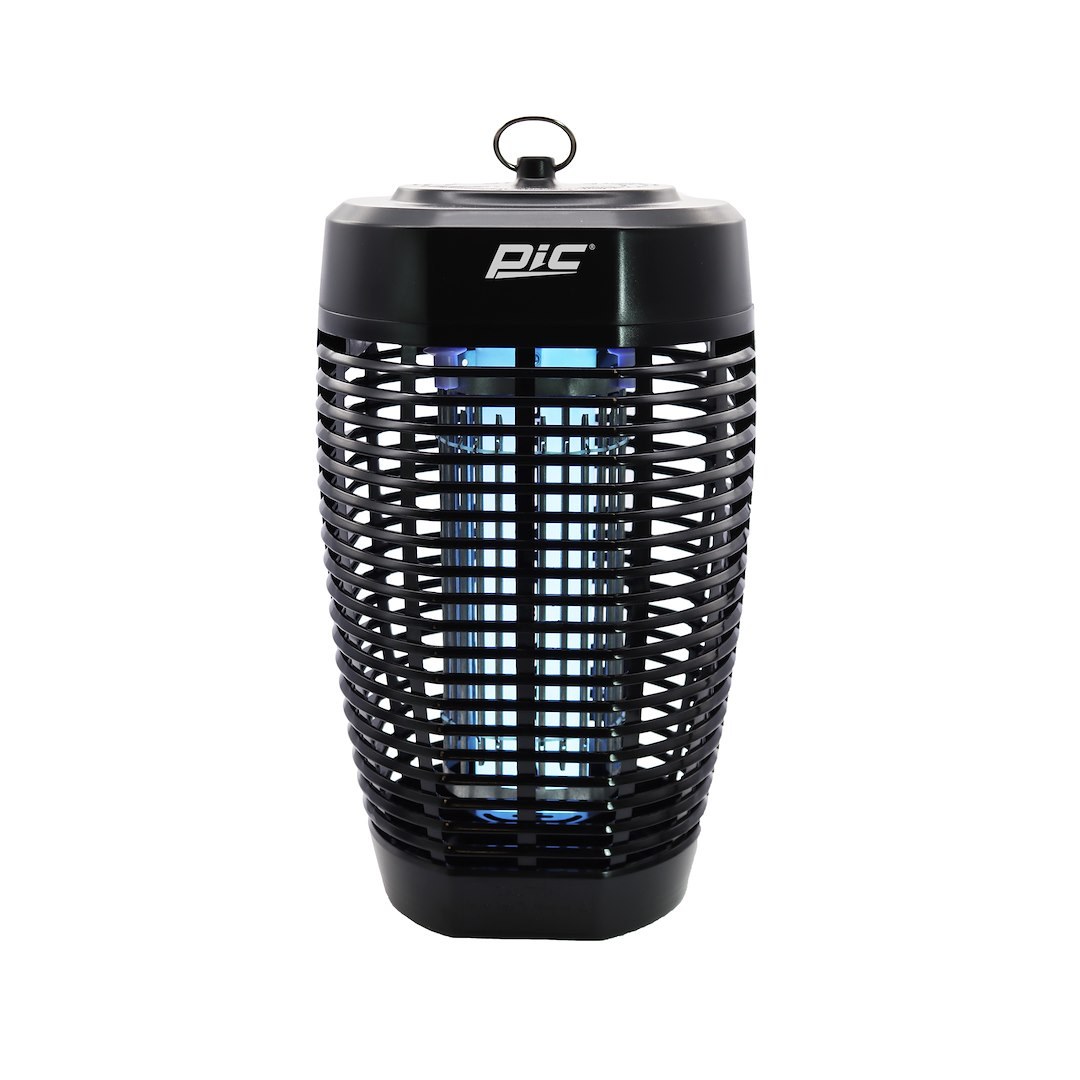 Pic Corp Bug Zapper, Use to Kill Flying Insect, Blue UV Light Zapper, 40 Watts, Black, Place/ Hang Outdoor – 40WZAPPER