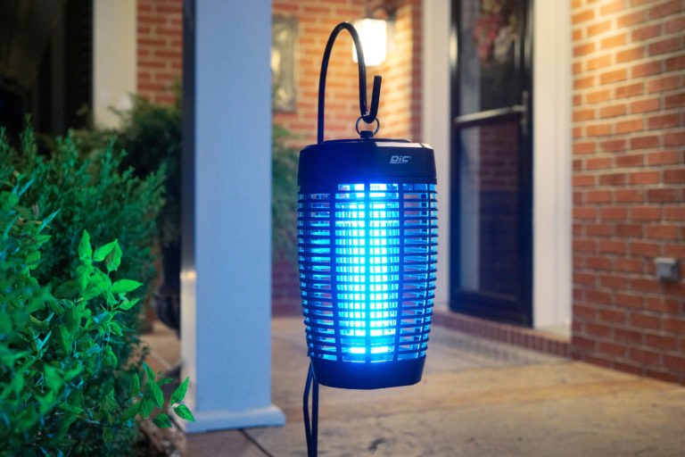 Pic Corp Bug Zapper, Use to Kill Flying Insect, Blue UV Light Zapper, 40 Watts, Black, Place/ Hang Outdoor – 40WZAPPER